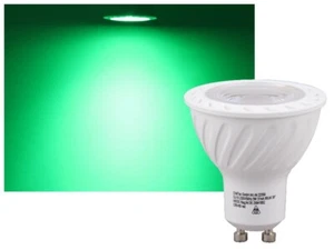 LED COB Strahler 5W grün GU10 Leuchtmittel Reflektor 230V - Picture 1 of 3