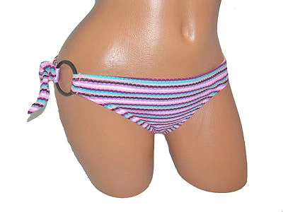Roxy NEW Pink Women's Juniors S M L Small Medium Large Swimsuit Bikini $46 S963 - Image 1 of 3