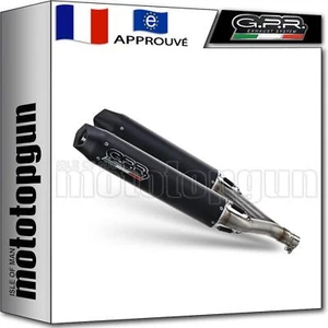 echappement approuve catalyse noir gpr pour triumph speed triple 1050 2008 08 - Photo 1/3
