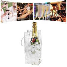 Bottiglia di vino pieghevole Chill Cooler Ice Bag Carrier Vine Beer Party Carrier Travel