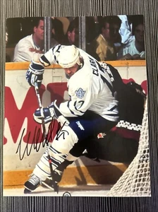 Wendel Clark Toronto Maple Leafs Legend Signed Autographed 8x10 Photo W/Proof B1 - Bild 1 von 4