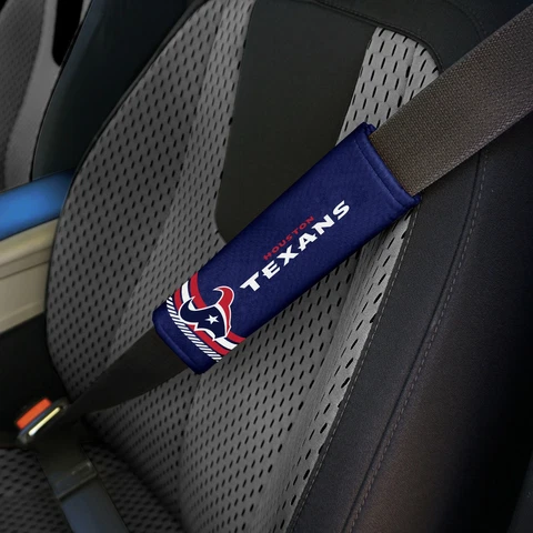 Houston Texans Set of 2 Rally Design Premium Seat Belt Shoulder Pad Covers Cover