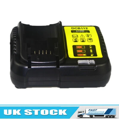 Battery Charger Replace for Dewalt DCB112 10.8V-18V DCB182 DCB200 DCB184 DCB180