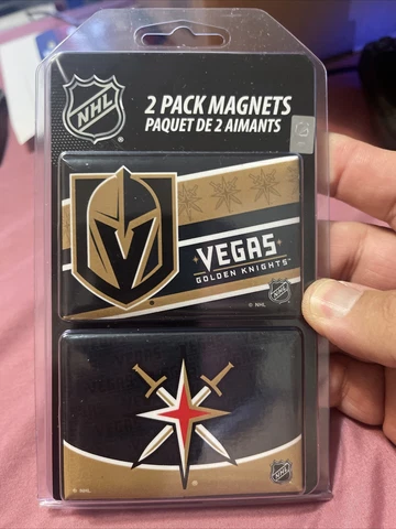 Las Vegas Golden Knights 2 Pack Of Metal Magnets 🧲 2x3” NHL Cover
