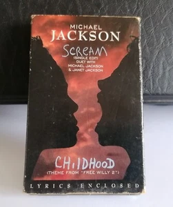 Michael Jackson Feat Janet Jackson - Scream Cassette Single.   Fully Play Tested - Picture 1 of 9