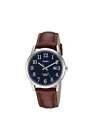 Timex Mens Easy Reader Leather Strap Watch | 38mm | Water Resistant | TW2R63800