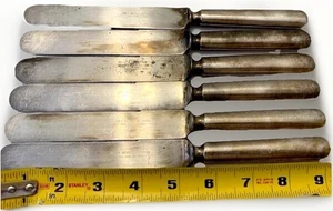 Antique Knife Roger Bros 1847 Victorian Knives Patina Silver Plate USA Lot 6 VTG - Picture 1 of 7