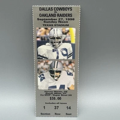 SEP. 27, 1998 CHARLES WOODSON 1ST CAREER INTERCEPTION DEION SANDERS TICKET STUB - Image 1 of 2