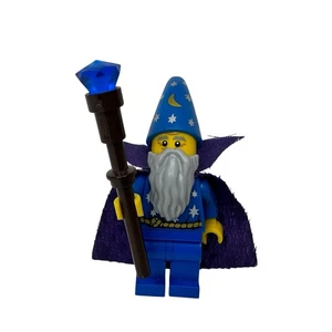 Lego Zauberer Minifigur Sammlerstück *Cape* Serie 12 CMF komplett Mond Sterne blau - Bild 1 von 2