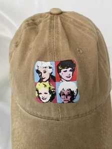 Tan Golden Girls Strapback Hat W Warhol Style Screen Print – One Size - Picture 1 of 6