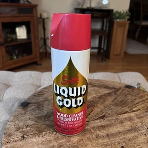 Vintage Scott's Liquid Gold Wood Cleaner All In One Care 12 oz 90% Full - Picture 1 of 6