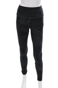 Alo Yoga Womens Camouflage Mid-Rise Activewear Ankle Leggings Black Size M - Picture 1 of 5