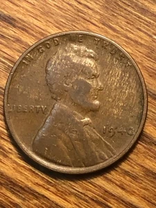 1940 Lincoln Wheat Cent Woody Improper Alloy Mix Error Unique Eye Appeal Coin - Picture 1 of 4