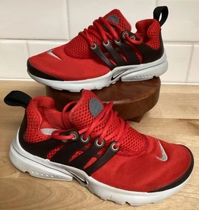 Kinder Nike Air Presto GS University rot schwarz Turnschuhe 844766-600 Größe 13 - Bild 1 von 14