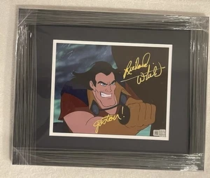 Richard White“Gaston”signed Disney Beauty & the Beast 8x10 Photo Framed OC Coa - Picture 1 of 6