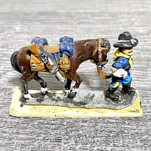 28mm ACW American US Cavalry Fig & Horse Painted Metal Miniatures Wargames #3 - Bild 1 von 4