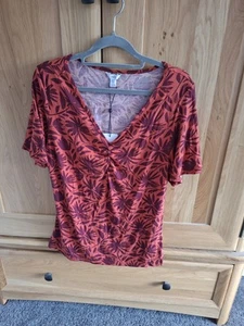 M&Co Size 10 Terracotta Top - Picture 1 of 6
