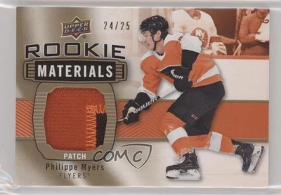 2019-20 Upper Deck Rookie Materials Patch /25 Philippe Myers #RM-PM Patch RC - Image 1 of 2