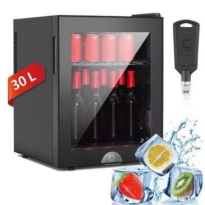 Kühlschrank Getränke Flaschen Bier Minibar 40L Hausbar 2 Böden Edelstahl Kpaxxbk - Bild 1 von 4