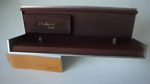 Vintage S.T. DUPONT METAL Box Caja Scatola Boite Estuche Estoig+BROICHURE CASE - Picture 1 of 6