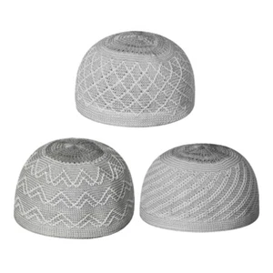 Ceremony Hat Breathable Muslims Hat Embroidered Worships Hat Men s Skull Hat - Picture 1 of 10