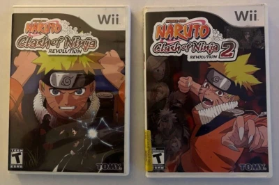 Naruto: Clash of Ninja Revolution 1 and 2 Nintendo Wii Games - Image 1 of 4