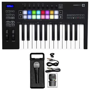 Novation Launchkey 25 MK3 25-Key USB MIDI Ableton Keyboard Controller+Microphone - Picture 1 of 12