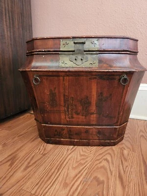 Cofre de matrimonio asiático del siglo XIX Foto 1 de 4