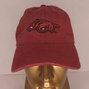 Arkansas Razorback Ajustable Correa Gorra Sombrero Papá Rojo - Imagen 1 de 8