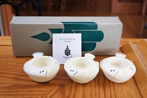 Partylite AQUA PALS Bisque Porcelain Floaters P7144 Candle holders Fish - Picture 1 of 10