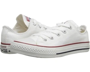NEU KINDER CONVERSE OPTISCH WEISS LOW TOP Chuck Taylor All Star 3J256 LEINWAND OBERMATERIAL - Bild 1 von 5