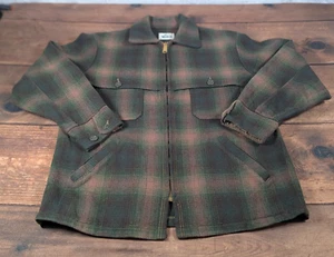 Vintage Woolrich Buffalo Plaid Hunting Heavy Coat Jacket No Size Tag Fits like M - Picture 1 of 10