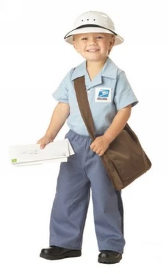 California Costumes US Mail Carrier USPS Postman Toddler Halloween Costume 00044 - Image 1 of 3