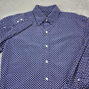 Camisa de vestir Tom Ford para hombre 39 15,5 azul lunares manga larga abotonada italiana - Imagen 1 de 12