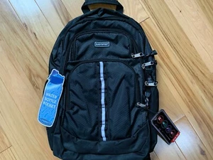 NUEVO CON ETIQUETAS EASTSPORT Mochila Negra Correas para el Hombro Bolsillo para Botella de Agua - Imagen 1 de 3