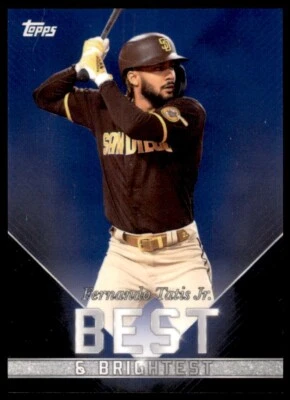Fernando Tatis Jr. 2022 Topps x Wander Franco Blue Parallel Best & Brightest - Image 1 of 2