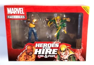 Figura de acción Marvel Fact Files Heroes For Hire Cage & Iron Fist paquete de 2 2017 - Imagen 1 de 6