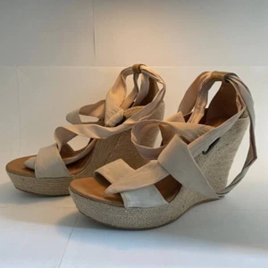 UGG Espadrillas Zeppa Alta Beige Numero 39 - Foto 1 di 7