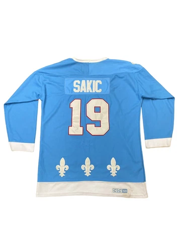 JOE SAKIC CCM VINTAGE HOCKEY JERSEY #19 QUÉBEC NORDIQUES MENS 54 Cover