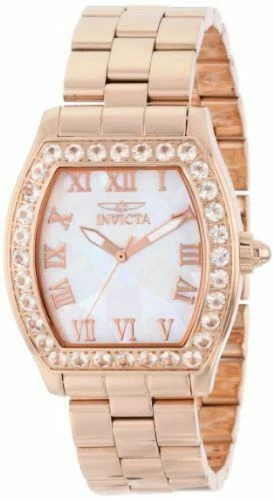 Invicta 14529c Angel Blush Morganite Bezel MOP Dial Stainless Steel Womens Watch