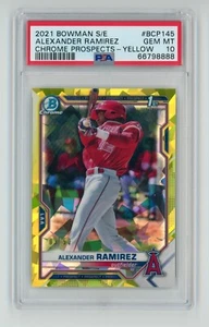 2021 Bowman Sapphire Alexander Ramirez Yellow /50 PSA 10 Gem Mint - BCP-145 - Picture 1 of 2