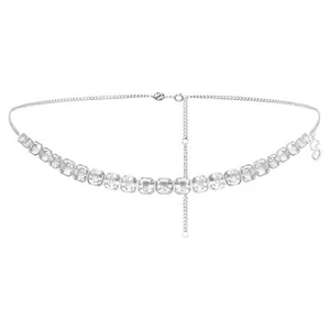 Swarovski x SKIMS belly chain Imperial cut, White, Stainless Steel -5678063 New - Picture 1 of 4