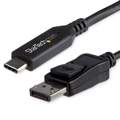 StarTech CDP2DP146B 6ft/1.8m USB C to Displayport 1.4 Cable Adapter - 4K/5K/8K - Image 1 of 4