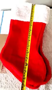 $20 NEW LOT (4) 14" "RED" CHRISTMAS STOCKINGS - BRAND NEW - YOU GET 4 STOCKINGS - Picture 1 of 3