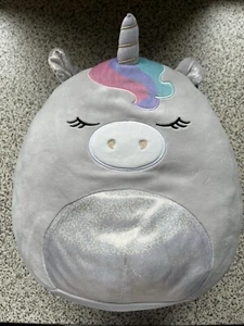 Squishmallow Einhorn Teresa 12 Zoll Plüschtier Stofftier Plüschtier grau groß - Bild 1 von 3
