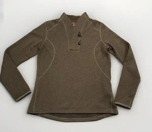 The North Face Shawl Collar Fleece Toggle Buttons Women's L Sweatshirt - Picture 1 of 13
