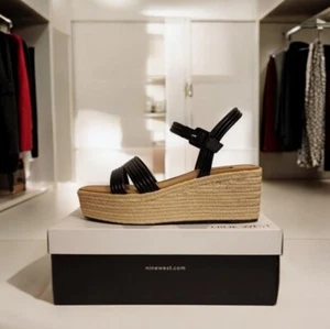 Sandalias de plataforma de cuña Nine West para mujer nuevas con etiquetas. Talla 9,5 - Imagen 1 de 4