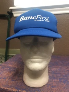 Banc First Men’s Blue Mesh SnapBack Trucker Hat Baseball Cap Hat - Picture 1 of 7