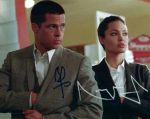 Foto autografiada de 8x10 firmada por Brad Pitt Angelina Jolie con certificado de autenticidad - Imagen 1 de 1