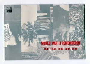 World War II Remembered Special Folio Original Packaging 5 Sheets 50 Stamps - Picture 1 of 2